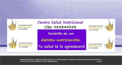 Desktop Screenshot of centrosaludnutricional.com